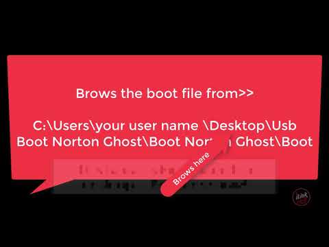 How to make Norton Ghost boot able pen drive
