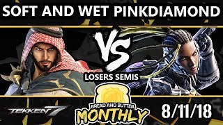 BnB 5 Tekken 7 - Soft and Wet (Shaheen, Geese) Vs. PINKDIAMOND (Raven) - T7 Losers Semis screenshot 2
