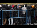 Мигранты на белорусско-польской границы