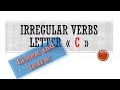 Irregular verbs. Letter « C ». Les verbes irréguliers. Неправильные глаголы.