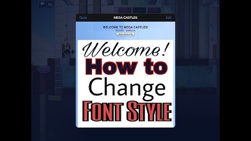 How To Change Font Style In Welcome Message?! | The Blockheads