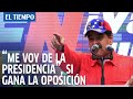 “Me voy de la presidencia”, si la oposición gana el domingo, dice Maduro