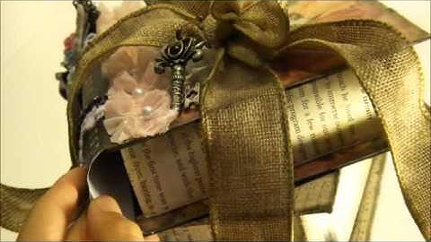 Romance Novel Altered  Book Stack