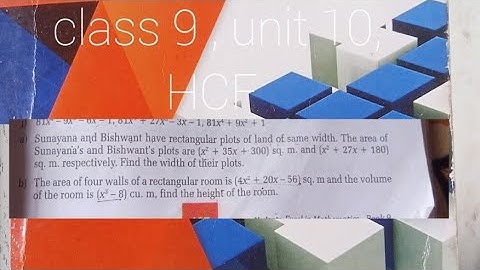 Qn 7, HCF class 9 . solutions of HCF and LCM