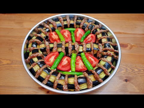 Patlıcan Kebabı Tarifi (Maldum) / Köfteli Patlıcan Dizmesi Fırında/Patlıcanlı Yemekler