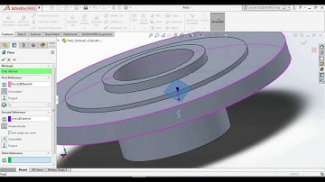 Details of Flange and drum by revolve in Solidworks.