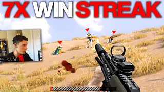 TGLTN Wins 7 Games of PUBG in a ROW... *INSANE WIN STREAK*