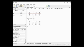 Eliminare una riga della matrice su Octave