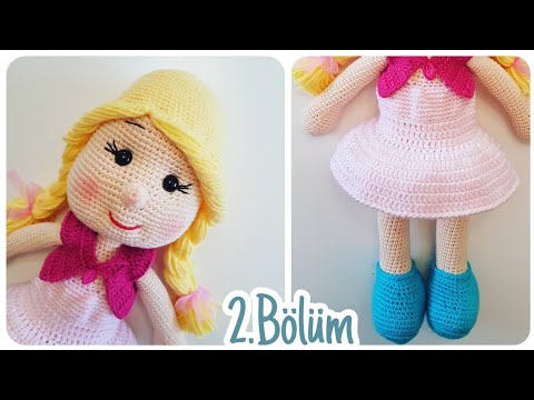 Amigurumi Kız Bebek Yapımı 2.Bölüm - Ayak ve Bacak Yapılışı, Örgü Oyuncak Bebek 2/7