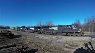 High up view of NS stack train!