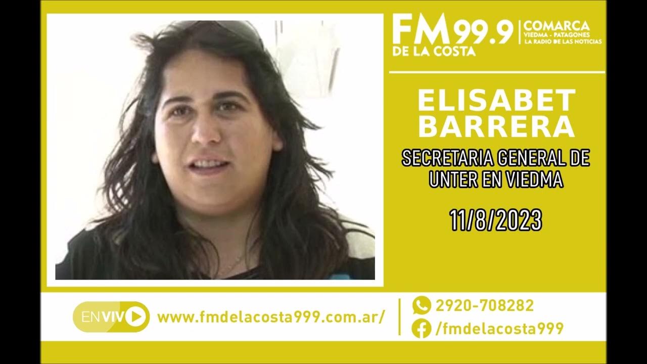 Elisabet Barrera - FM DE LA COSTA 11/8/2023 - YouTube