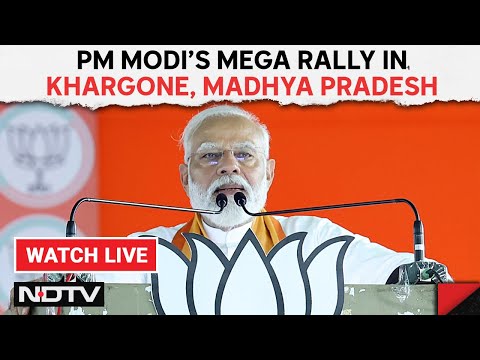 PM Modi Live Today | PM Modi Speech Live In Khargone, Madhya Pradesh | Lok Sabha Elections 2024 @NDTV