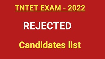 #tntet Rejected candidates list for Tntet- paper 1@kalvinanban