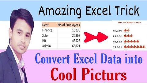 Amazing Excel Trick - Convert data into Cool Pictures | Excel data into Pictures