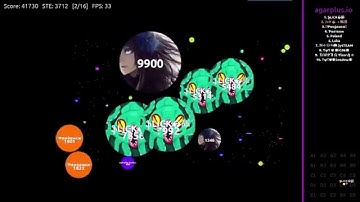 Agar.io Gameplay 41k ft. Slick