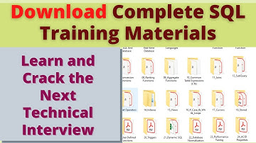 Download complete SQL Real-time Training Materials and crack the any SQL Interview by Pandey Guruji