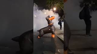 Portland Oregon "ICE" Building Protest "ANTIFA" pepper balls Oct 11th 2025