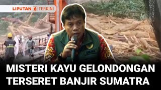 Viral Kayu Gelondongan Terseret Banjir Tapanuli, Kemenhut: Bukan Akibat Pembalakan Liar | Liputan 6