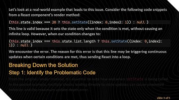 Solving the Maximum Update Depth Exceeded Error in React JS