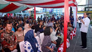 President Jokowi Distributes El Nino Cash Assistance to the Community, Manado, December 28, 2023