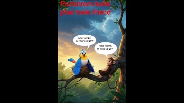 Monkey and Bird..🐒🐦🐦#shortsfeed #shorts#facts #video #videoshort #animation