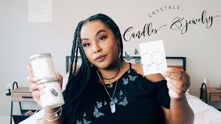 CRYSTALS, CANDLES &amp; JEWELRY HAUL!