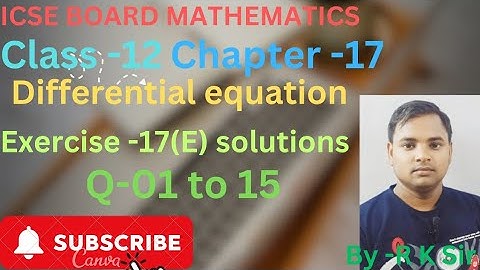 icse board maths class -12 chapter -17 exercise -17(E) solution Q- 01 to 15 from OP MALHOTRA