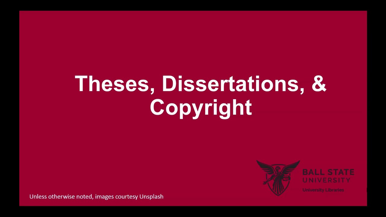 how to copyright my dissertation