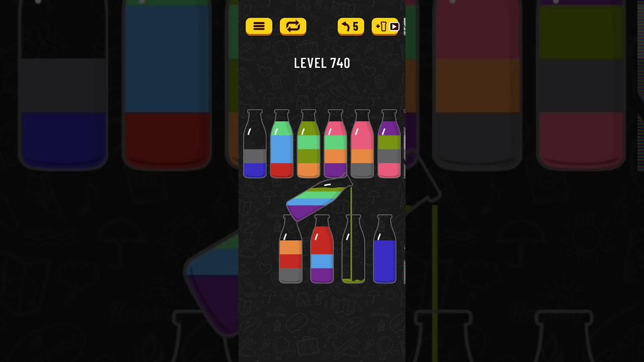 Soda Sort Puzzle Level 740 Walkthrough Solution Android/iOS