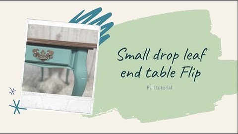 Drop leaf end table flip!