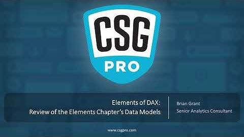 Elements of DAX 02-01: Review of the Elements Chapter