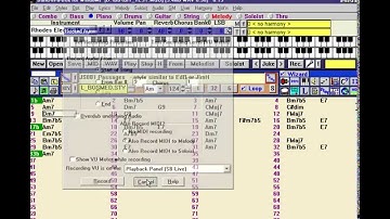 Rendering a song in Band-in-a-Box 9 (1999)