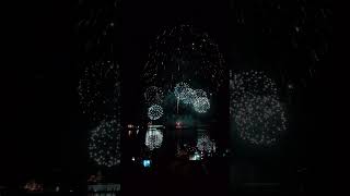 2025\/09\/20日月潭花火音樂嘉年華，九天威震響明潭、水中爆震響明潭#感謝希富 #伊達邵碼頭 #手機攝影 #taiwan #firework 