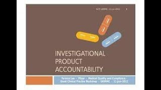 😁 Control and accountability of IP, investigational product in clinical trials