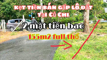 Nhà đất củ chi | giá rẻ | giới thiệu | Lô đất nền thổ cư hết đất 2 mặt tiền bao chủ đổ nợ bán gấp