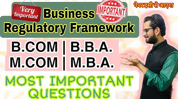 business regulatory framework | business regulatory framework important questions