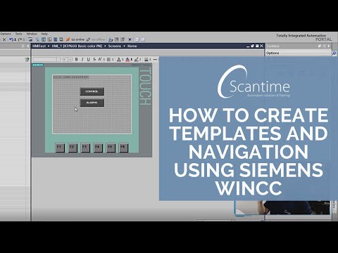 Creating Templates and Navigation for our HMI in Siemens TIA Portal WinCC!