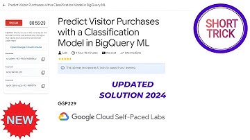 Predict Visitor Purchases with a Classification Model in BigQuery ML || 2024 || #GSP229 #qwiklabs