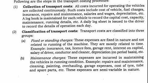 VIDEO 1 - OPERATING COSTING - INTRODUCTION THEORY