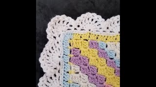How to Crochet a Picot Shell Border  RIGHT Handed