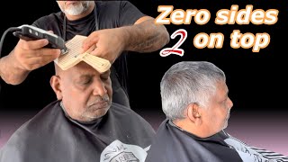 Zero back and sides and number two on the top.