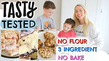 I Tried Viral Tasty 3 INGREDIENT Desserts!  No Flour Recipes for Quarantine  |  Emily Norris