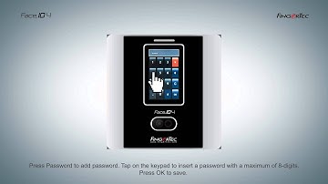 FingerTec Face ID 4 - Change/Add Password