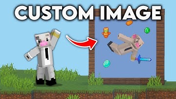 How to Add Custom Images in Your Minecraft World!