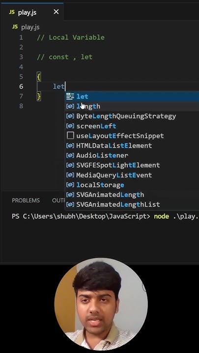 Local Variable in JavaScript #javascriptinterview #javascript #memes ...