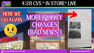 4/28 CVS *in store* LIVE! ‍♀MORE SYSTEM CHANGES (BAD NEWS AGAIN!) 4/28 CVS HAUL & Couponing