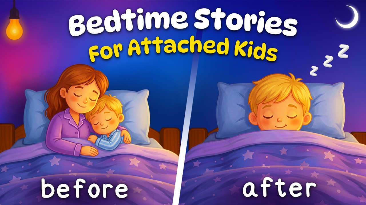 Bedtime Stories for Attached Kids Who Can't Sleep 💤 🌙 ✨ The Best Tales for Separation Anxiety 😴