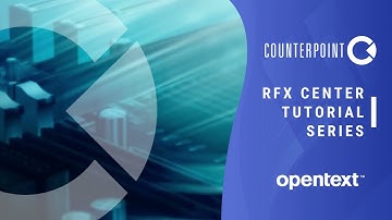 OpenText RFx Center Tutorial Video 1 | How To Create A New Procurement