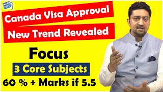 Canada Visa Approval New Trend Revealed Focus 3 Core Subjects60 % + Marks if 5.5