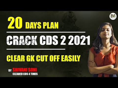 CDS 2 2021 Last Month Strategy to clear Exam By Shivani Soni - YouTube